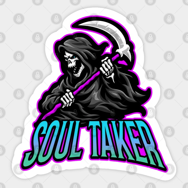 Soul Taker Sticker by Shawnsonart